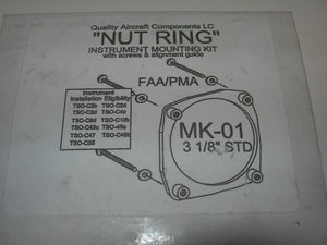 Kit, Instrument Mounting - "Nut Ring" - 3 1/8" Hole