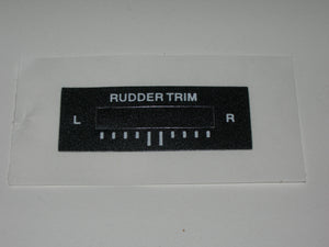 Label, Rudder Trim - Small - Ray Allen